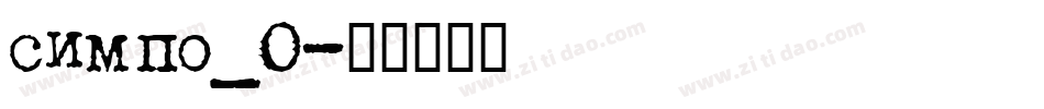 simpo_0字体转换