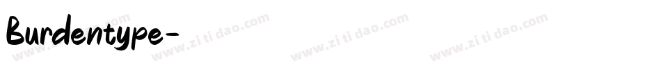 Burdentype字体转换