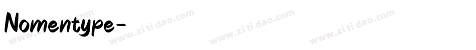Nomentype字体转换