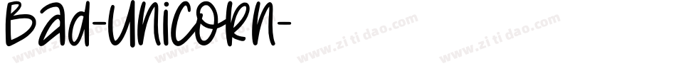 Bad-Unicorn字体转换