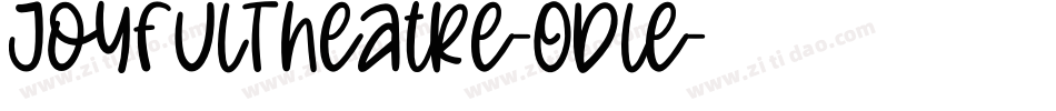 JoyfulTheatre-ODle字体转换