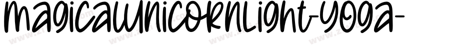 MagicalUnicornLight-YOga字体转换