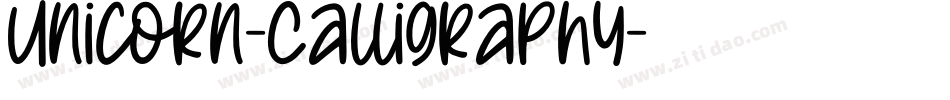 Unicorn-Calligraphy字体转换