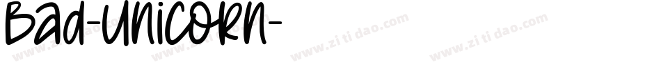 Bad-Unicorn字体转换