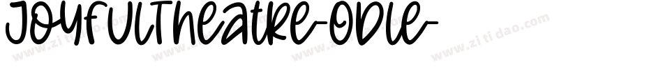 JoyfulTheatre-ODle字体转换