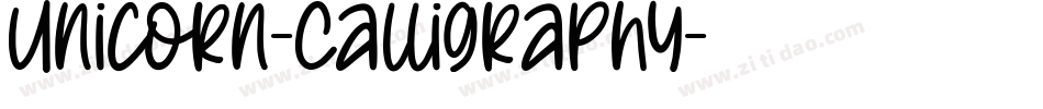 Unicorn-Calligraphy字体转换