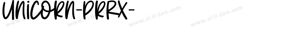 Unicorn-PrRx字体转换