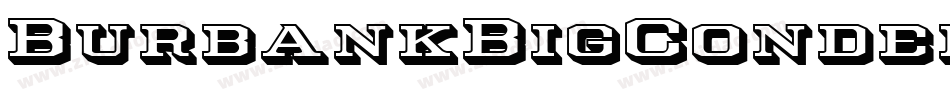 BurbankBigCondensed-Medium字体转换