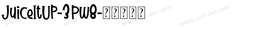 JuiceItUp-3Pw8字体转换