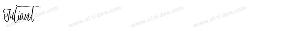 Juliant字体转换