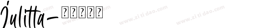 Julitta字体转换