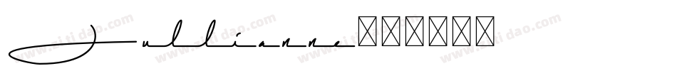 Jullianne字体转换
