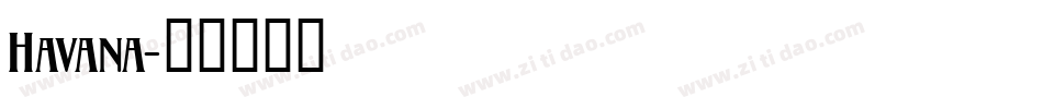 Havana字体转换