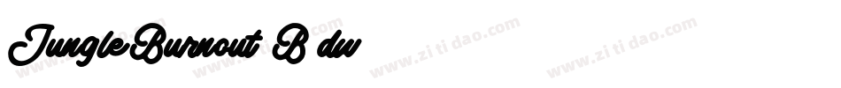 JungleBurnout-B0dw字体转换