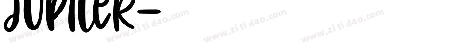 Jupiter字体转换