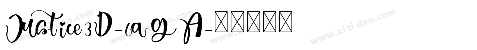 Justice3D-6qGA字体转换