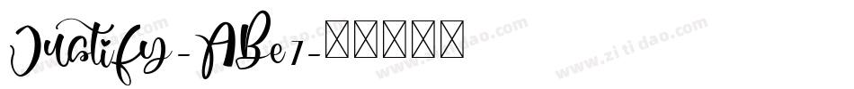 Justify-ABe7字体转换