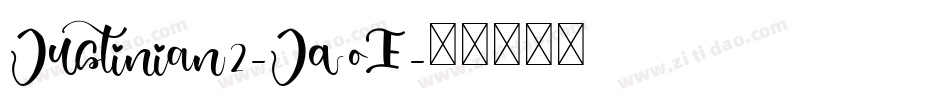 Justinian2-JqOE字体转换