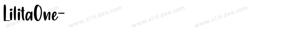 LilitaOne字体转换