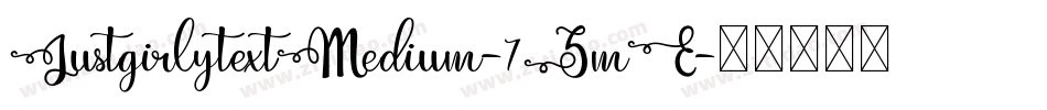 JustgirlytextMedium-7ZmE字体转换
