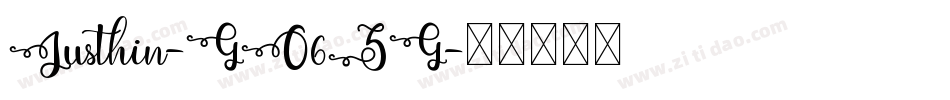 Justhin-GO6ZG字体转换