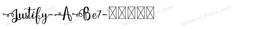 Justify-ABe7字体转换