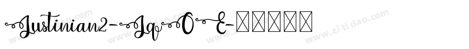 Justinian2-JqOE字体转换