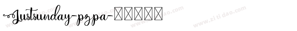 Justsunday-pzpa字体转换