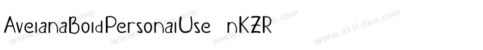 AvelanaBoldPersonalUse-nKZR字体转换