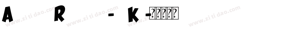 ArmataRegular-agKa字体转换