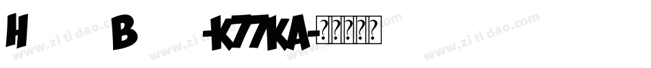 HugwaBlack-K77KA字体转换
