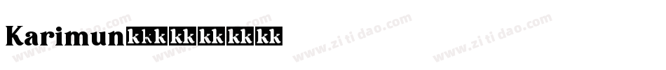 Karimun字体转换