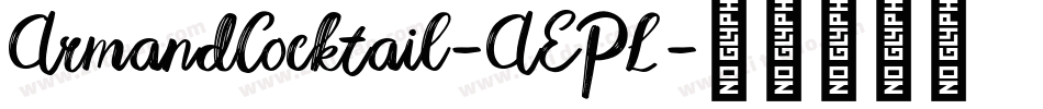 ArmandCocktail-AEPL字体转换