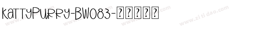 KattyPurry-BW083字体转换