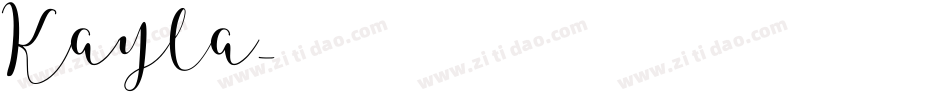 Kayla字体转换