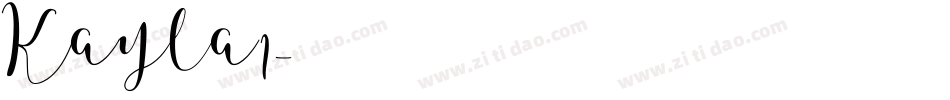 Kayla1字体转换
