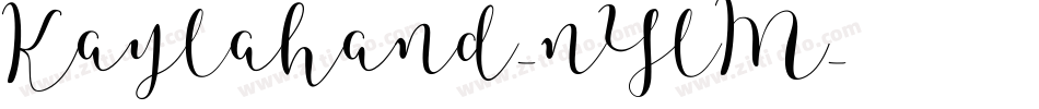 Kaylahand-nYlM字体转换