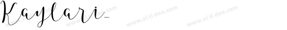 Kaylari字体转换