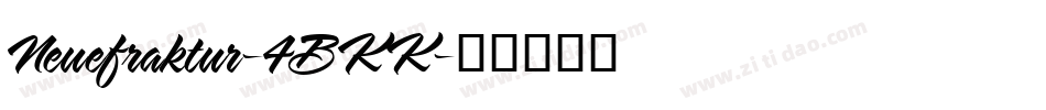 Neuefraktur-4BKK字体转换