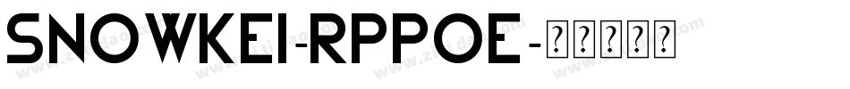 SnowKei-RppOE字体转换