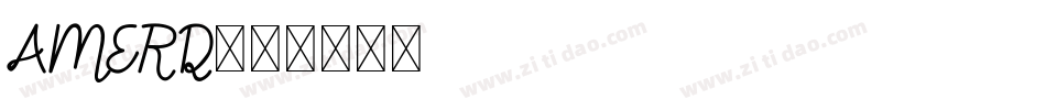 AMERD字体转换