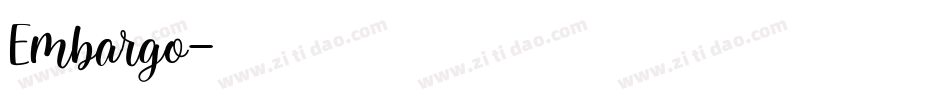 Embargo字体转换