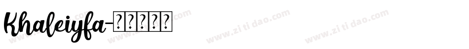 Khaleiyfa字体转换