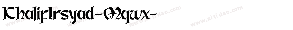 KhalifIrsyad-Mqwx字体转换
