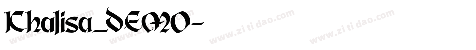 Khalisa_DEMO字体转换