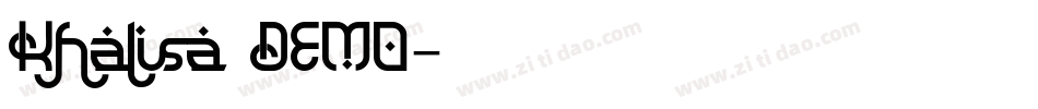 Khalisa_DEMO字体转换