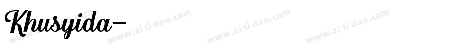 Khusyida字体转换
