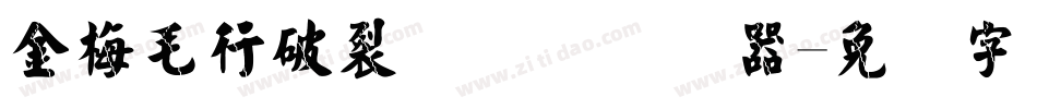 金梅毛行破裂国际码转换器字体转换