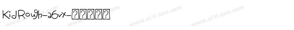 KidRough-a6vx字体转换