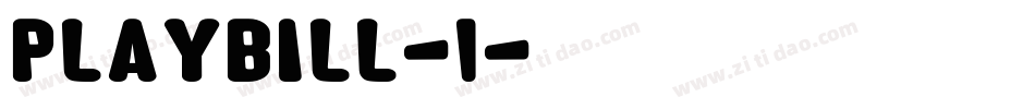 Playbill-1字体转换